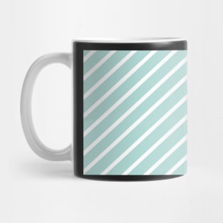 Diagonal lines - Blue and white. Mug